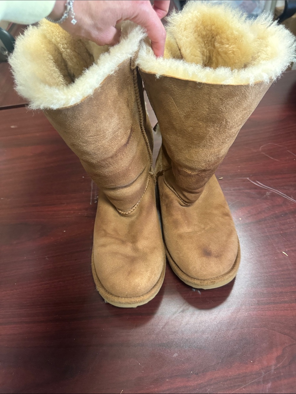 Classic Shearling-Lined girls Winter Boots - Chestnut